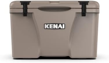 KENAI 25 Cooler | 25 qt Ice Chest Durable Rotomolded Insulated | Made in USA | Warranty for Life | for Beach Boat Camping Fishing Hunting | K25 | Tan