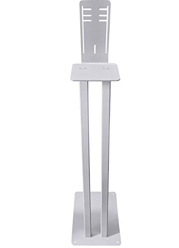 Colonne de désinfectant en acier pour tout type de distributeur de désinfectant Argenté