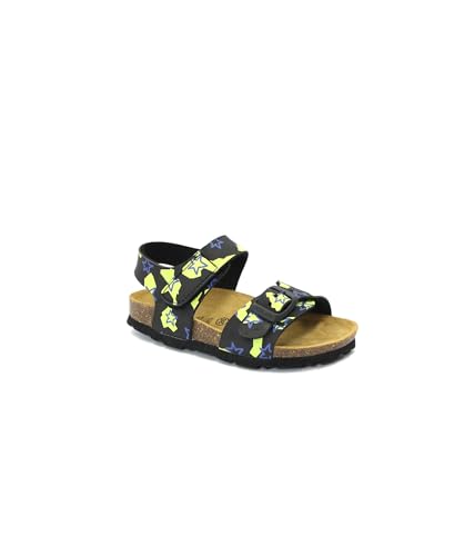 Sandale enfant noire GRUNLAND Luce SB1759 chaussure été boucle bouleau
