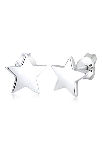 Preisvergleich Produktbild Elli Damen Schmuck Echtschmuck Ohrringe Ohrstecker Sterne Astro Sterling Silber 925