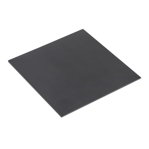 Image of Expanded PVC Plastic Sheet 7 /64 inch Thick, 10 inchx10 inch Lightweight Rigid Foam Sheet, [for Crafts Signage Displays Digital Screen Printing] - Black / 1 Pcs