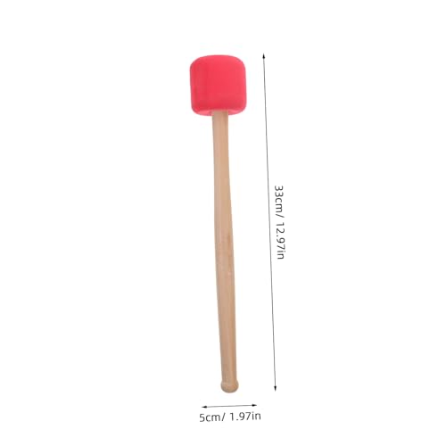 Yardwe baqueta ergonómica antideslizante para batería y percusión, roja, 33 cm miniatura 2