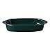 1 Pezzo Bakeware Cottura Stoviglie Binaurale Ceramica Bake Ware Solido Binaurale 550ml Verde Scuro