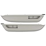 marddpair 1 Pair Interior Trim Front Driver and Passenger Side Door Armrest Replacement for Chevy Truck 1990-1994 15691229 15691230 Light Gray