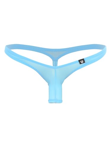 Men's Micro T-back Sexy Open Sheath Underwear G-string Thongs Butt-Flaunting Sissy Panties