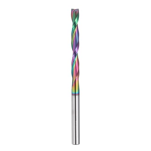 Broca de enrutador en espiral de 1/4 fresa para madera MDF y CNC con corte profundo de 2 pulgadas