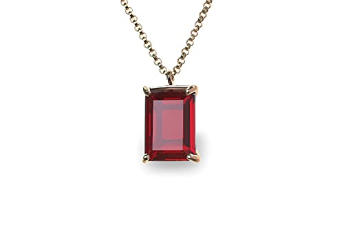 Bijoux de Collier Cadeau en or rose et grenat pour sublimer un décolleté terne
