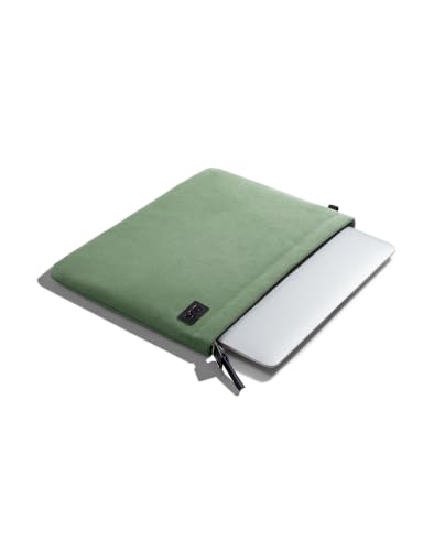 Image of DailyObjects Solid Skipper Sleeve | Stylish Durable Poly Cotton Canvas Material for Laptops & iPads | Zip Closure & Soft Cotton Inner Lining with Printed Slip Pockets