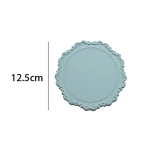 Dessous de verre en silicone isolant et napperon de table rond antidérapant haute adhérence