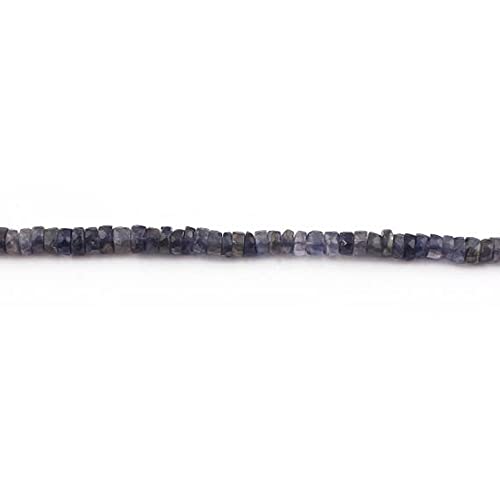 Rondelles en iolite naturelle de 6mm pour assembler vos bijoux de l'été