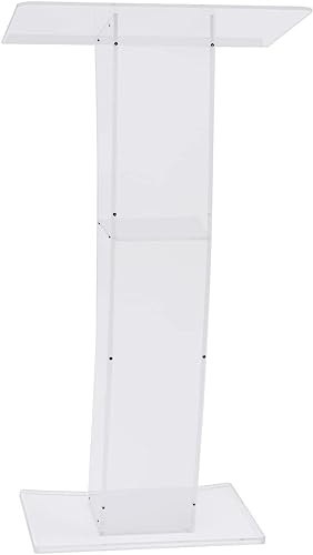 Podio acrílico transparente de 60 cm para conferencias y eventos de iglesia 8