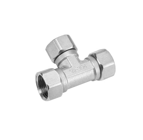 Union té G1/2 en acier inoxydable 304 de qualité supérieure pour plomberie et gaz
