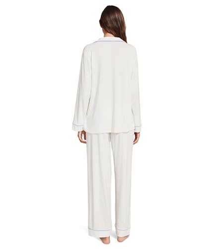 Image of Eberjey Gisele Classic Women's Pajama Set | Long Sleeve Shirt + Long Pants