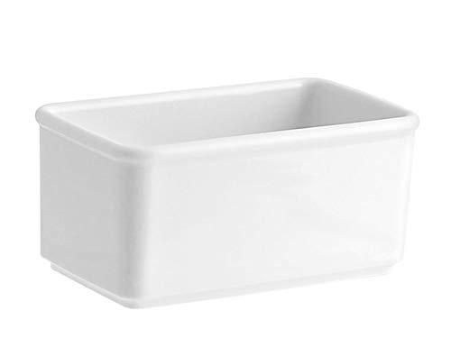 SWEET HOME Portabustine da tè e Zucchero in Porcellana Bianca cod.BR02191LU cm 14,7x8,7x7h by Varotto & Co.