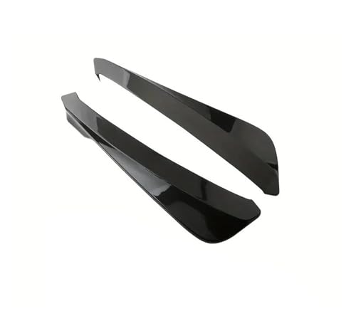 Difusor trasero universal de estilo cuchillo de viento en color negro brillante para coche