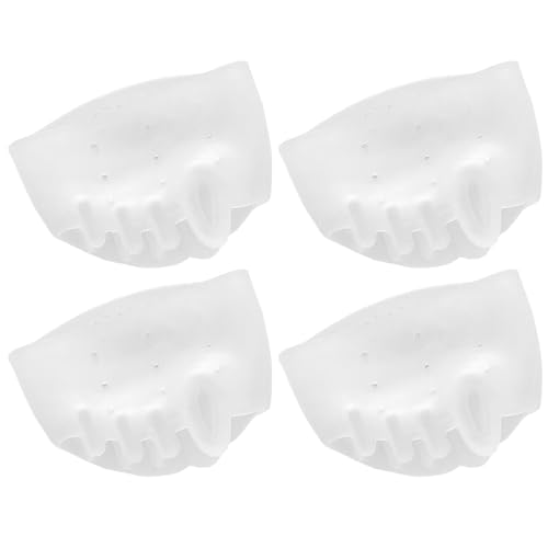 2 pares Correctores de Bunion Separadores de dedo de silicona transparente con agujeros de aire espaciadores de dedo suave y transpirable para mujeres y hombres de uso diario de silicona separadores