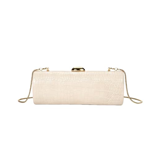 Image of Women Vegan Leather Evening Handbag Crocodile Pattern Handle Clutch Purse Cross Body Envelope Bag