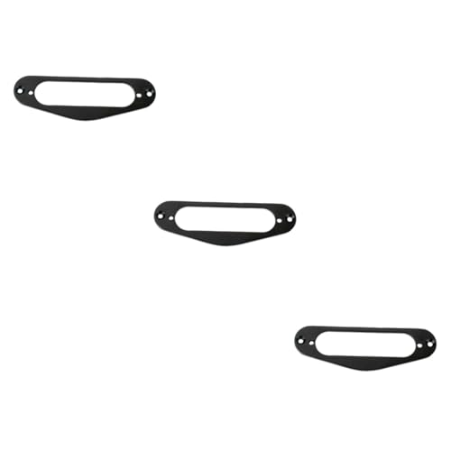 3個 ハムバッカーリング ハムバッカーピックアップフレーム エレキギターのピックアップ 口紅ギター 選び出す ギターフレーム リング Black GOOHOCHY