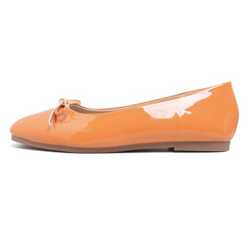 Image of Dear Time Women's Casual Foldable Ballet Flats Square Toe Ballerina Flats Shoes Comfortable