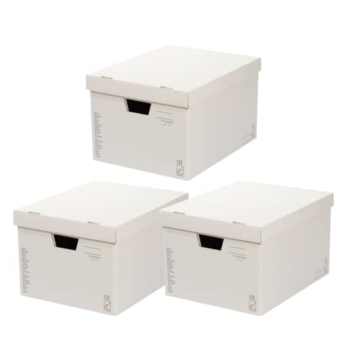 東洋ケース アドバイザーズボックス 3個組 お片付けコンシェルジュ 魔法のボックス A4 ファイルボックス ダンボール収納