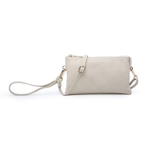 Image of JEN & CO. Riley Crossbody Bags for Women Vegan Leather Wristlet Clutch Wallet Purses Handbags with 2 Straps