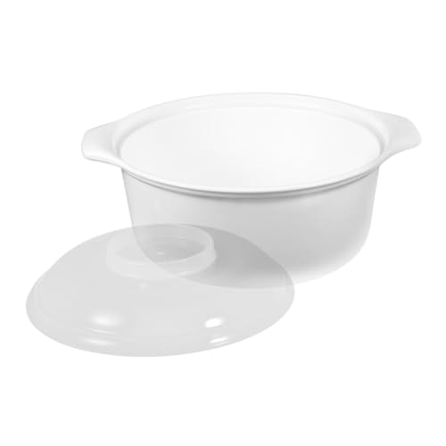 LOLIPPYY 電子レンジ対応プラスチック蒸し器 耐熱炊飯器 多機能蒸し調理器 時短調理 ひとり暮らし向け 野菜 餃子 ご飯調理用 食品グレード材