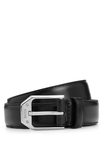 Ceinture BOSS Hommes Jemio Sz40 cuir de buffle noir accessoire de mode luxe