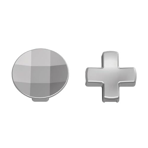Image of 2 in 1 D-Pads for Xbox Elite 2 Core Controller Stainless Steel D-Pads for Xbox One Elite Series 2 Controller D-Pads Replacement for Xbox One Elite Series 1 Controller (Silver) Type-C Convertor