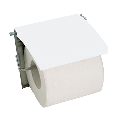 MSV Toilettenpapierhalter, Weiß, White