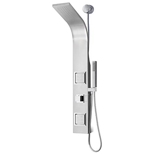 ANZZI Level 66" Body Massage 2-Jetted Shower Panel System with