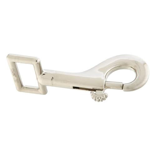 Bolt Snap, Rigid, Strap Eye, Zinc, #25Z, 1-In.