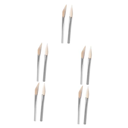 SHINEOFI 5 Series Cuchillo Para Pulir Herramienta Pulido Bruñidor Polaco Suministro De Artesanía Ágata 2 Piezas X 5