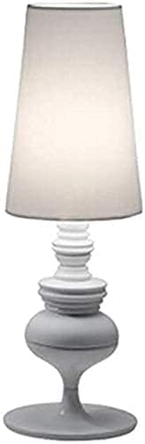 Lampe d'étude blanche avec pied sculpté postmoderne pour table