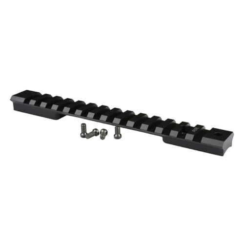 WARNE Weatherby Mark V Standard 6 Lug Mountain Tech Tactical Rail, 20MOA, Black, 7653-20MOA