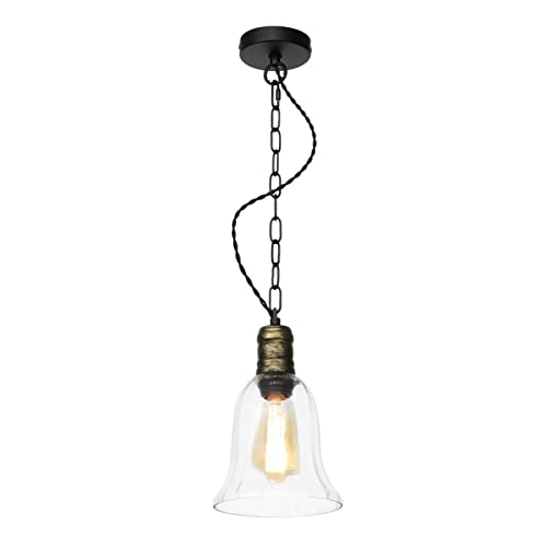 Luces colgantes vintage con araña de cristal y acabados de calidad 5