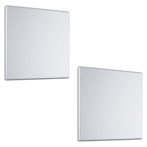 UFURMATE 2 tapas ciegas de 12 x 12 cm de plástico sin tornillos para pared de 1 compartimento en blanco para salida de electrodomésticos, cubiertas eléctricas para enchufes o interruptores no