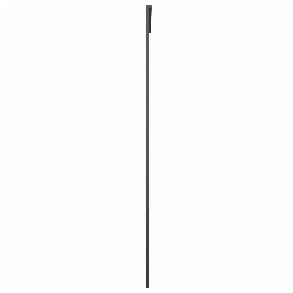 Drzwi przesuwne z aluminium ze szkłem bezpiecznym ESG 102,5 x 205 cm, czarne, grubość szkła 5 mm, rama 20 mm, zajmujące niewiele miejsca drzwi przesuwne do wnętrz