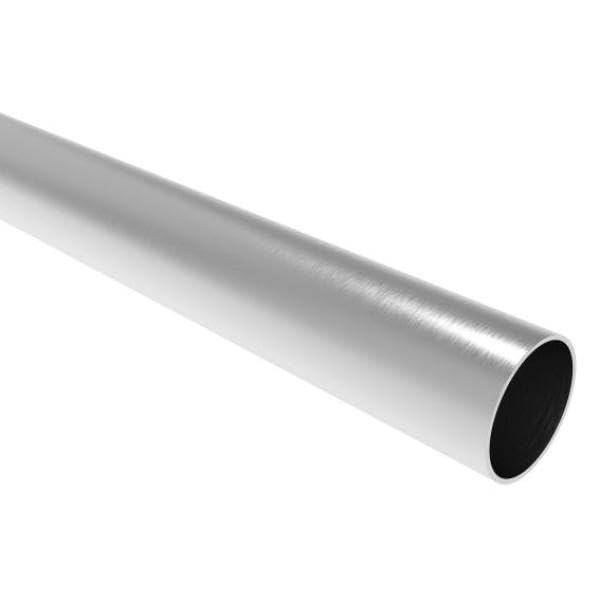 Sellon24 Tubo de acero inoxidable V4A AISI 316 D42,4 x 2 mm L3000 mm pulido pasamanos redondo barandilla exterior