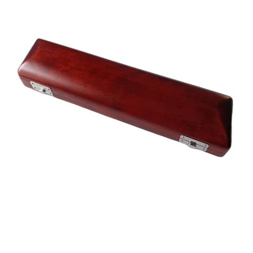 SNRTKA Flute Case 17 Hole Flute Case Wood B Foot Flute Hard Case Portable Maple Wood Flute Case for B Foot Flutes for Flute