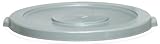 CMC 4445GY Grey Round Lid, 24-1/2" Diameter x 1-3/8" Height, For Huskee 44 gallon Recycle Receptacle (Case of 4)
