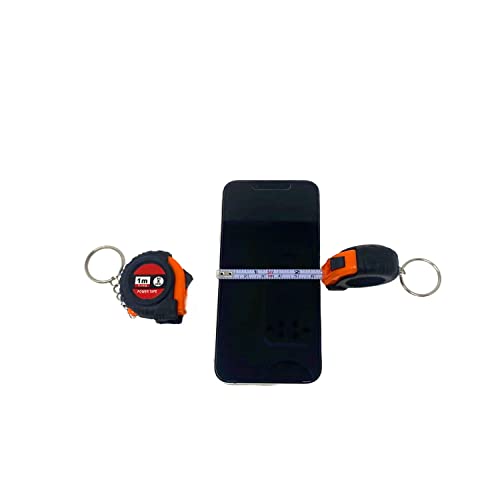 Tsy Tool T11G 3 Pieces 1M/3Ft Mini Keychain Portable Retractable Steel Tape Metric/Inch Measuring Tape Ruler Slide Lock For Body Measure thumb #8