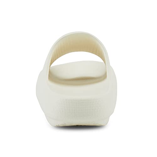 Image of welltree Slides for Women Men Pillow Slippers Non-Slip Bathroom Shower Sandals Soft Thick Sole Indoor and Outdoor Slides