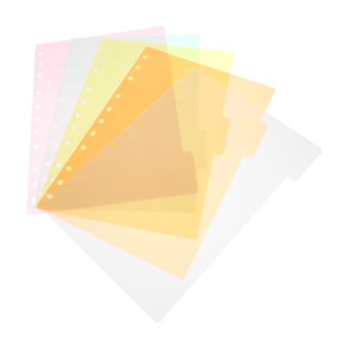 WOONEKY 5枚 多機 仕 り板 対応 ノート ート テー 用 のカテゴリ 作成 タブ付 利な 用品