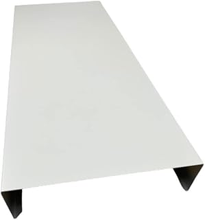 Mauerabdeckung 2 m lang Aluminium farbig 0,8 mm (mittel, Weiß RAL 9010)