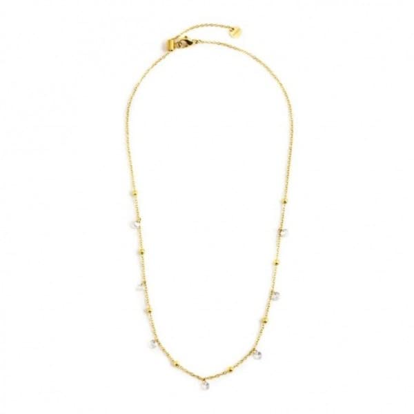 Collar MARLU 2CO0064G-W gargantilla de acero inoxidable dorado para mujer
