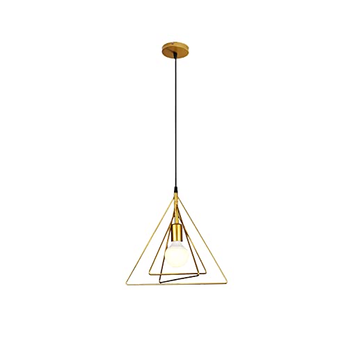 Suspension Industrielle E27 Triangle Craft Lustre Rétro Unique