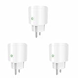 smart outlet alexa ★【Diseño】El circuito de protección contra sobrecarga garantiza una seguridad total. El diseño de la base mejorada encaja perfectamente en el enchufe de la pared y no interfiere con el interruptor.