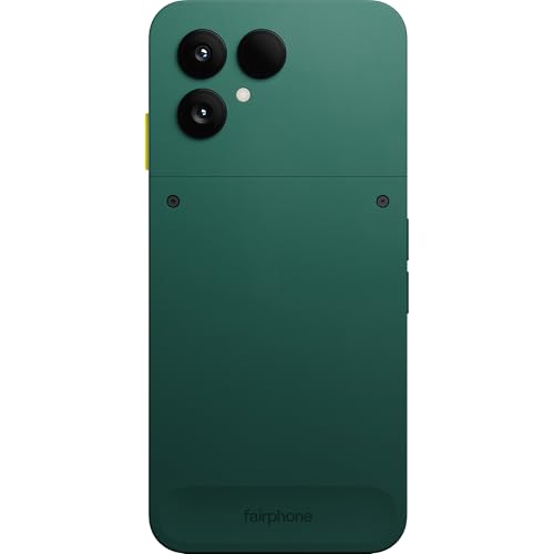 Fairphone (Gen. 6 5G 2025 FP6 (GSM Unlocked, International Version) 256GB + 8GB RAM - Dual SIM (Nano-SIM + eSIM) Android 15 Smartphone (Forest Green)