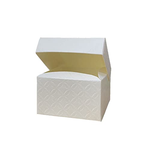 Scotton Spa 0X Matalasse Bianco 10X10X6Cm Scatola Bomboniera Pieghevole C/Coperchio