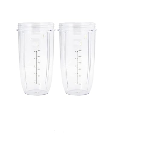 Genérico Blender Parts & Accessories, Juego de Repuesto de Cuchillas y Vasos de licuadora de 7 Piezas, 32 Vasos enormes for Accesorios de 600W/900W,for Replacement